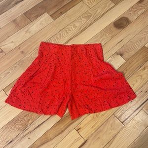 Zara - High waisted Red shorts Size 28